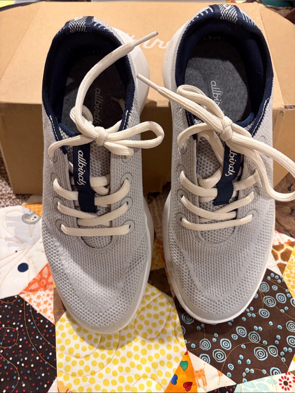 Men’s allbirds shoes tree runner 9 1/2 lt gray NIB worn once briefly sneakers